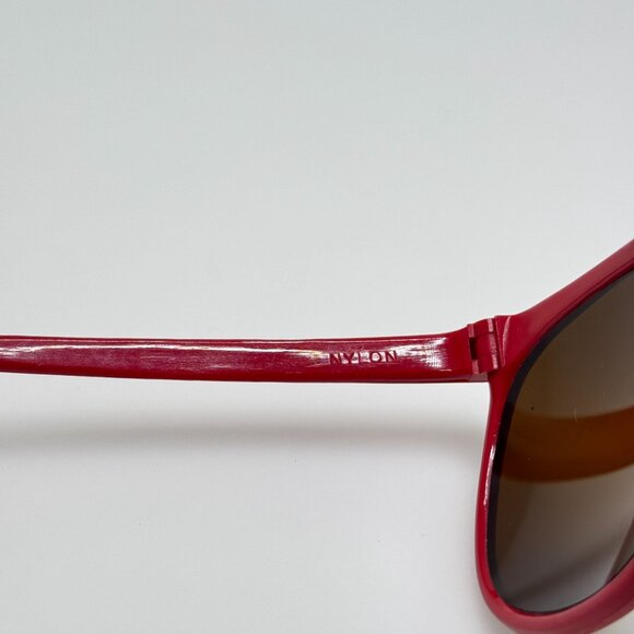 Unbranded Sunglasses Vintage Retro Nylon Brevete France Red - Picture 6 of 8